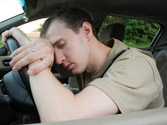 Imagen de un conductor que se duerme