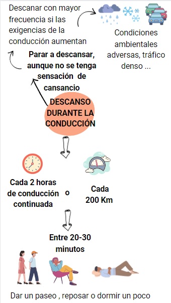 Conductor descansando