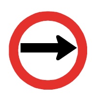 Señal Dirección obligada