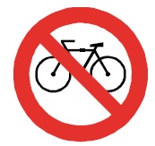 Señal Prohibida circulación de bicicletas