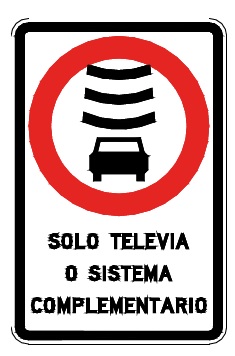Señal Sólo televía o sistema complementario